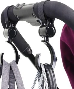 Kinderwagen Tassenhaak 2 Stuks - Boodschappenhaken - Tassenhanger - Babywagen Tassenhaak - Strollerhook - Buggy Haak - Bags Holder - Tassenclips - Rugzak Hanger - Verplaatsbare Hanger - Rolstoelhaak - Auto Hoofdsteun Haak -Auto Zit Verkoop 1001x1200 1