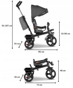 Merkloos Kinderwagen - 3 In 1 Kinderwagen - Duwfiets - Driewieler - Tot 25 Kg - Tot 36+ Maanden - Met Duwstang - Kinder Wagen - Kinder Driewieler - Buggy - Duwfiets -Auto Zit Verkoop 1001x1200 5