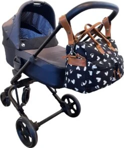 Kidzroom Black And White Luiertas - Zwart - Ophanglussen Kinderwagen - Verschoonmatje - Verstelbare Schouderband -Auto Zit Verkoop 1004x1200 3