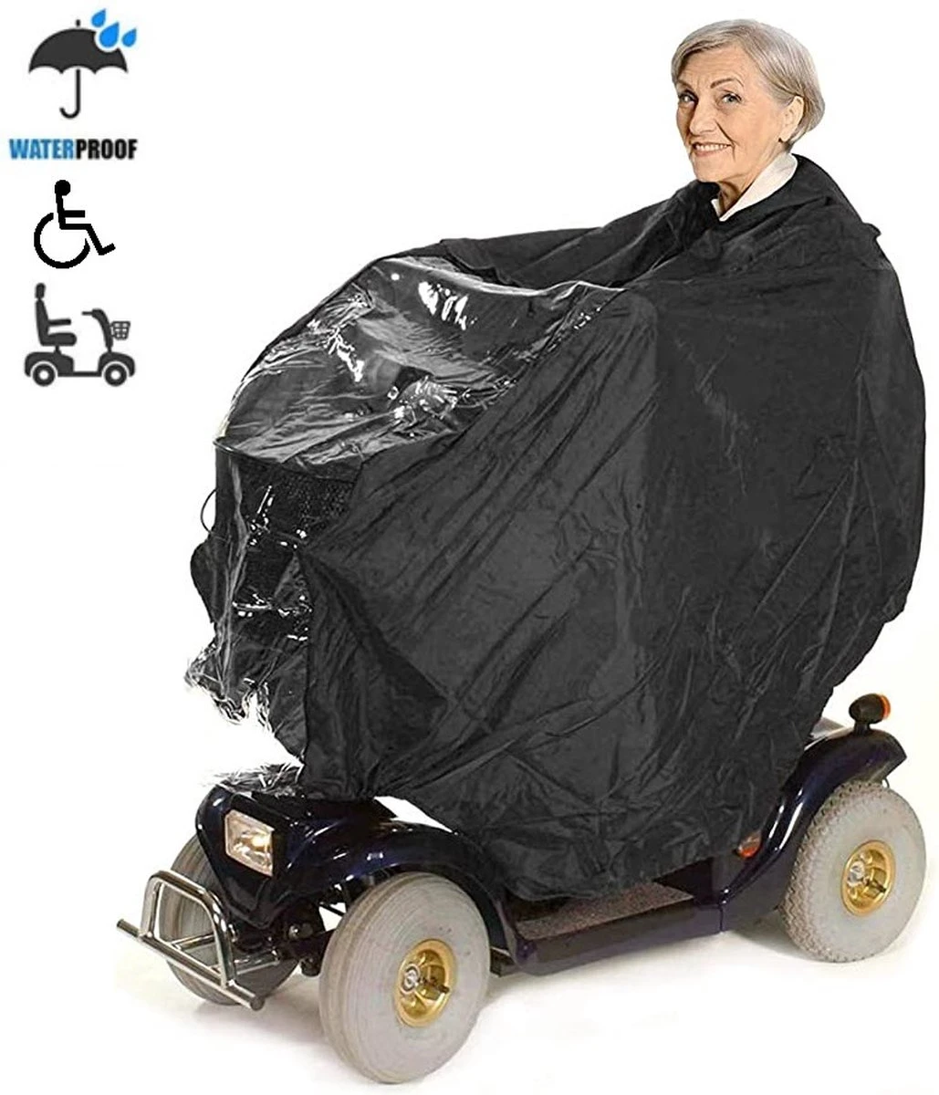 Merkloos Rolstoelhoes En Scootmobiel Hoes Poncho - Waterdicht - Deken Voetenzak 3 Merkloos Rolstoelhoes En Scootmobiel Hoes Poncho - Waterdicht - Deken Voetenzak