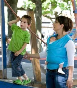 Babylonia - Tricot-Slen Organic - Draagdoek Baby - Silver Blue 37 Babylonia - Tricot-Slen Organic - Draagdoek Baby - Silver Blue -Auto Zit Verkoop 1054x1200 5