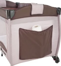 Tectake - Reisbedje Babybed Campingbed Dodo - 132x75x104cm Incl. Aankleedkussen En Draagtas - Bruin - 402203 -Auto Zit Verkoop 1109x1200