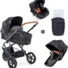 Hauck Pacific 3 Shop N Drive Kinderwagen - Caviar -Auto Zit Verkoop 1118x1200 6