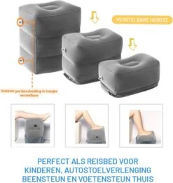 Merkloos Vliegtuigbedje - Voetkussen Opblaasbaar - Voetensteun - Voetenbankje - 3 Hoogte Standen - Reiskussen 10 Merkloos Vliegtuigbedje - Voetkussen Opblaasbaar - Voetensteun - Voetenbankje - 3 Hoogte Standen - Reiskussen -Auto Zit Verkoop 1131x1200