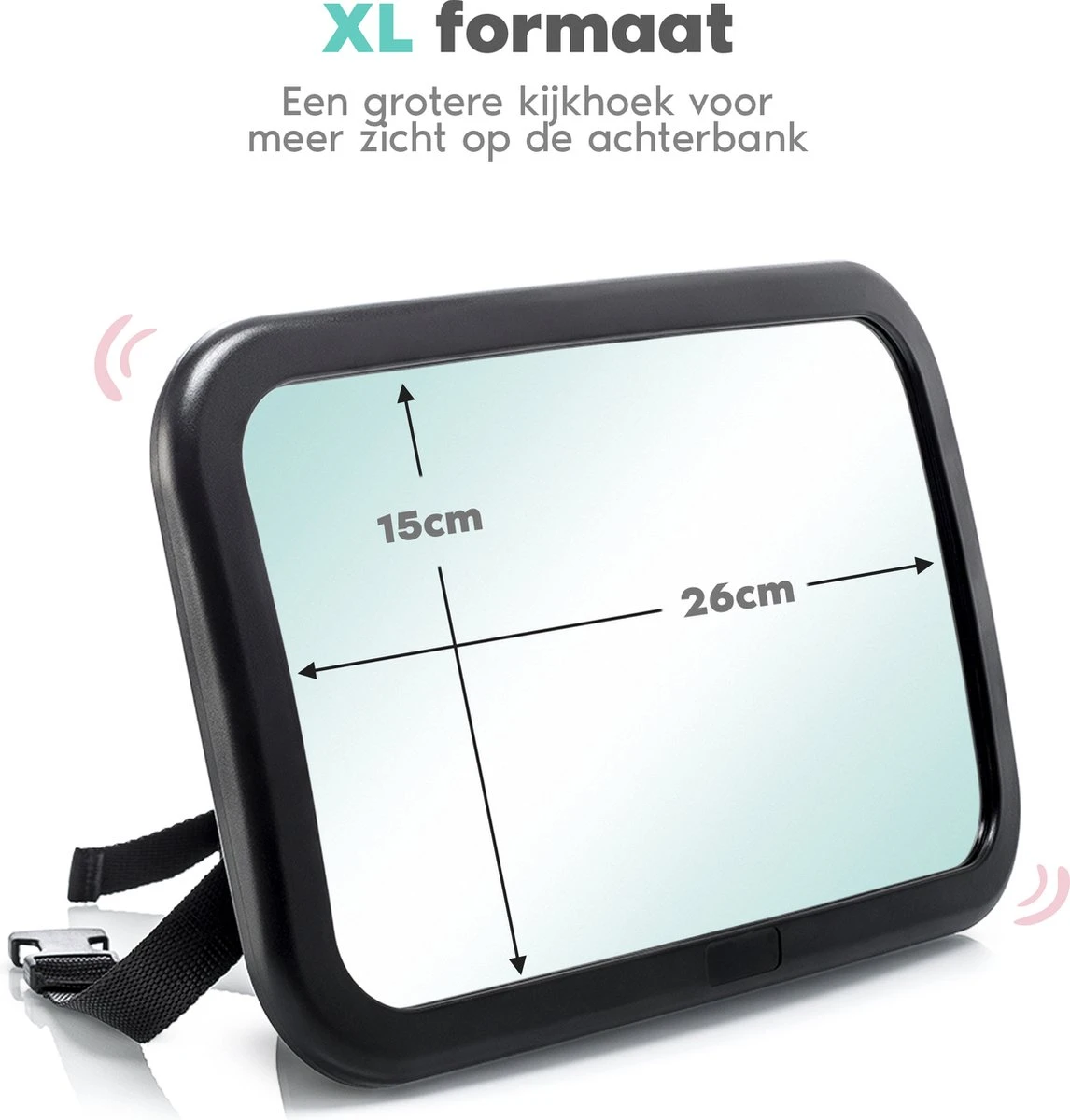 Autospiegel Baby Verstelbaar - Achteruitkijkspiegel - Baby Spiegel Auto Achterbank 6 Autospiegel Baby Verstelbaar - Achteruitkijkspiegel - Baby Spiegel Auto Achterbank - Afbeelding 4