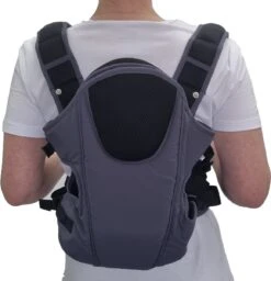 Merkloos Ergonomische Babydrager - Grijs - Draagzak - Voor Buik En Rug -Auto Zit Verkoop 1160x1200 3