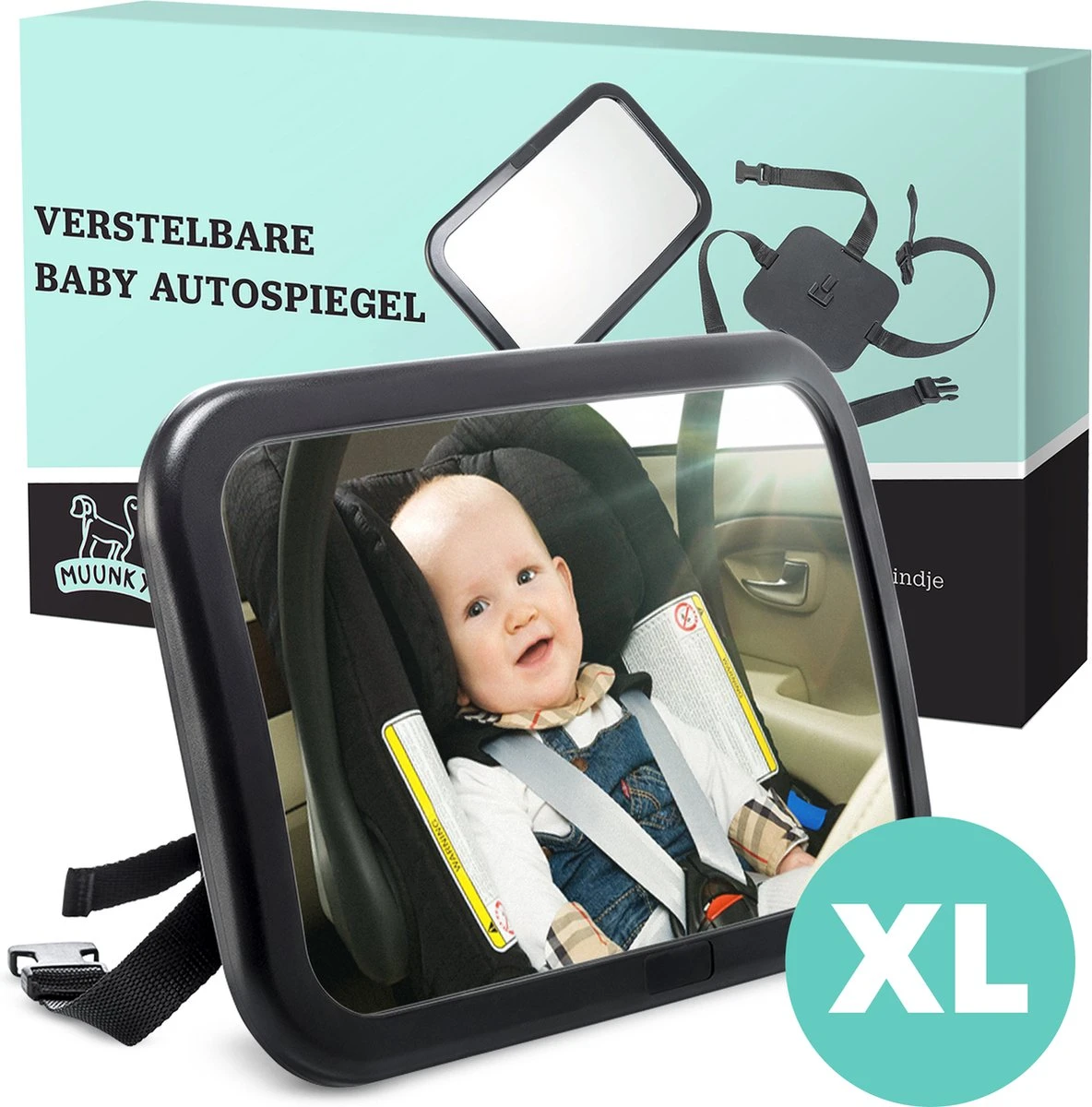 Autospiegel Baby Verstelbaar - Achteruitkijkspiegel - Baby Spiegel Auto Achterbank 3 Autospiegel Baby Verstelbaar - Achteruitkijkspiegel - Baby Spiegel Auto Achterbank