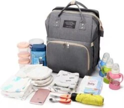 Buxibo 2-in-1 Luier- En Verzorgingstas - Inclusief Verschoon Matje - Baby Rug Tas Met Isoleervak - Diaper Backpack Bag - Reis Rugzak Inclusief Buggy En Kinderwagen Haken - Grote Capaciteit - -Auto Zit Verkoop 1200x1048