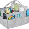 Relaxdays Luiertas Baby - Verzorgingstas Vilt - Organizer Luiers - Uitneembare Schotjes - Lichtgrijs -Auto Zit Verkoop 1200x1052 1