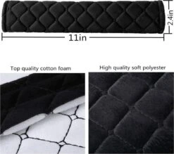 Merkloos Gordelbeschermer Sets Zwart Auto Autostoel Vrachtwagen Safety Belt Cushion Pads -Auto Zit Verkoop 1200x1063 1