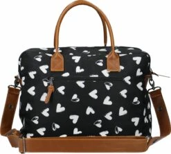 Kidzroom Black And White Luiertas - Zwart - Ophanglussen Kinderwagen - Verschoonmatje - Verstelbare Schouderband -Auto Zit Verkoop 1200x1080