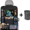 Merkloos Autostoel Organizer + Opvouwbare Mini Prullenbak Bundel - Musthave Voor Uw Autovakantie! - IPad/Tablet Houder - Opvouwbaar - Inklapbaar - Rugleuning - Auto Opbergsysteem - Kinderen - Waterafstotend - Prullenmand - Licht - Opberg - Universeel - Handig -Auto Zit Verkoop 1200x1089 1