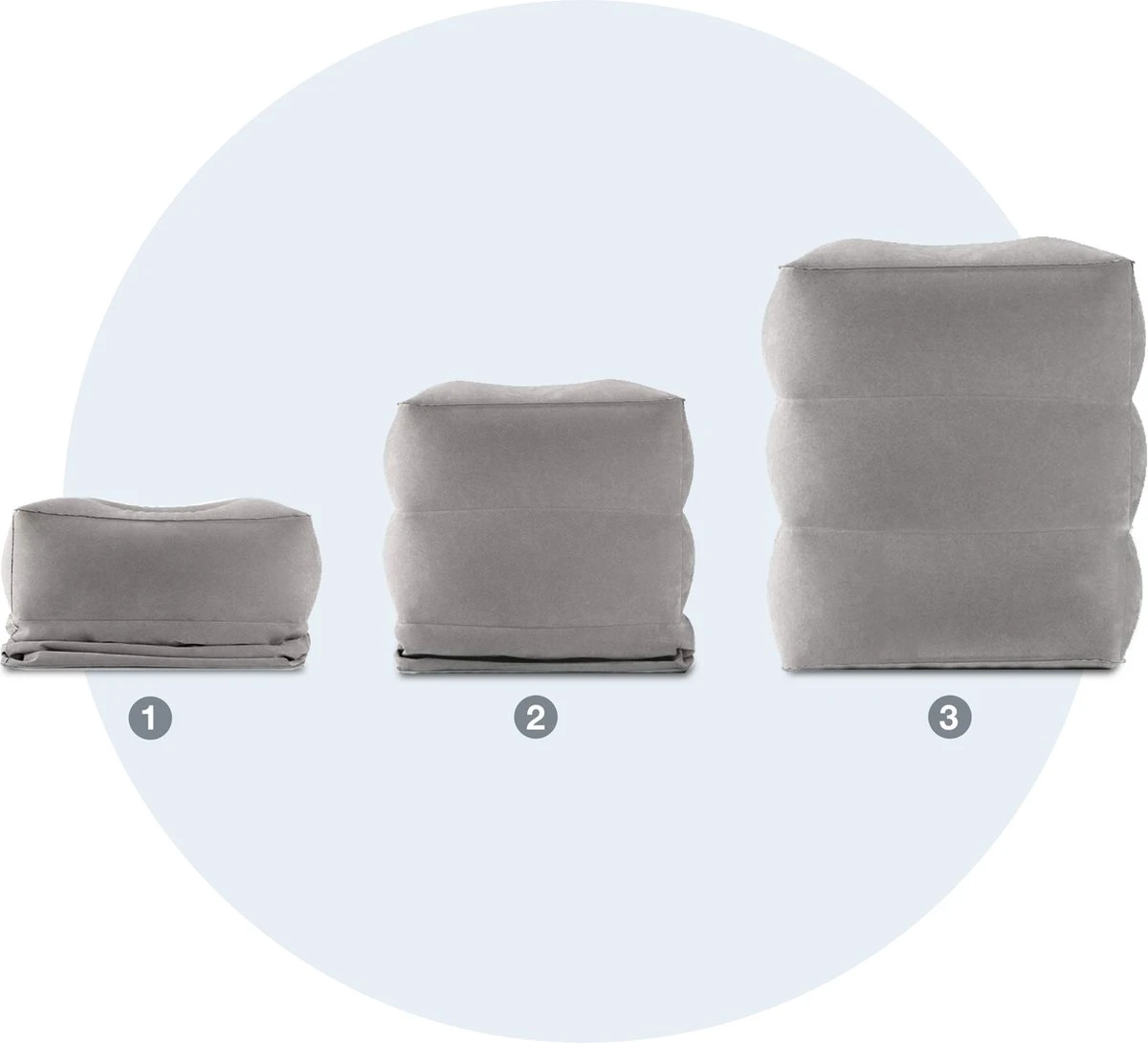 Merkloos Vliegtuigbedje - Opblaasbare Voetensteun - Reiskussen Vliegtuig - 3 Standen 10 Merkloos Vliegtuigbedje - Opblaasbare Voetensteun - Reiskussen Vliegtuig - 3 Standen - Afbeelding 8