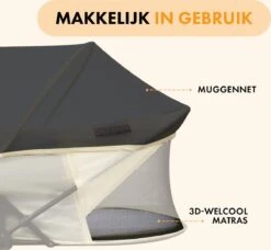 Deryan Infant Deluxe BabyBox Campingbedje - Cream + Inclusief Matras En Klamboe -Auto Zit Verkoop 1200x1107 5