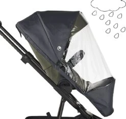 Easywalker Harvey 3 / Harvey³ Voordeelset Bestaande Uit Kinderwagen, Reiswieg, Voetenzak, Regenhoes Voor Zitting En Reiswieg, Hoes Voor De Reiswiegmatras - Kleur Fossil Grey -Auto Zit Verkoop 1200x1131 5