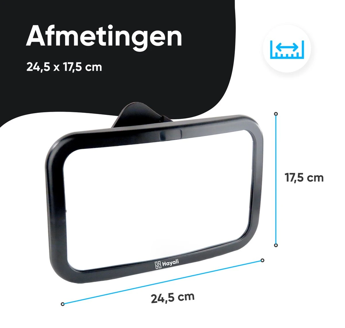 Autospiegel Baby 360° Verstelbaar Voor Hoofdsteun Autostoel -Achteruitkijkspiegel XL- Achterbankspiegel Kinderen -Baby Veiligheid Accessoires - Zwart 5 Autospiegel Baby 360° Verstelbaar Voor Hoofdsteun Autostoel -Achteruitkijkspiegel XL- Achterbankspiegel Kinderen -Baby Veiligheid Accessoires - Zwart - Afbeelding 3