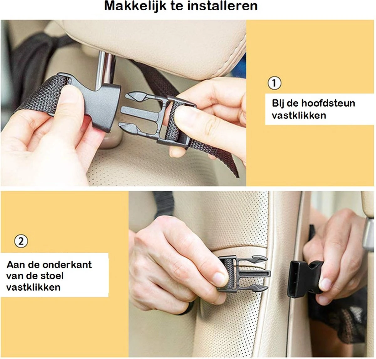 Venneweide - Luxe En Degelijke Autostoel Organizer Met Tablethouder - Auto Organizer - Voor Baby En Kinderen - Veel Opbergruimte - Geschikt Voor O.a. IPad - Topkwaliteit - Zwart 4 Venneweide - Luxe En Degelijke Autostoel Organizer Met Tablethouder - Auto Organizer - Voor Baby En Kinderen - Veel Opbergruimte - Geschikt Voor O.a. IPad - Topkwaliteit - Zwart - Afbeelding 2
