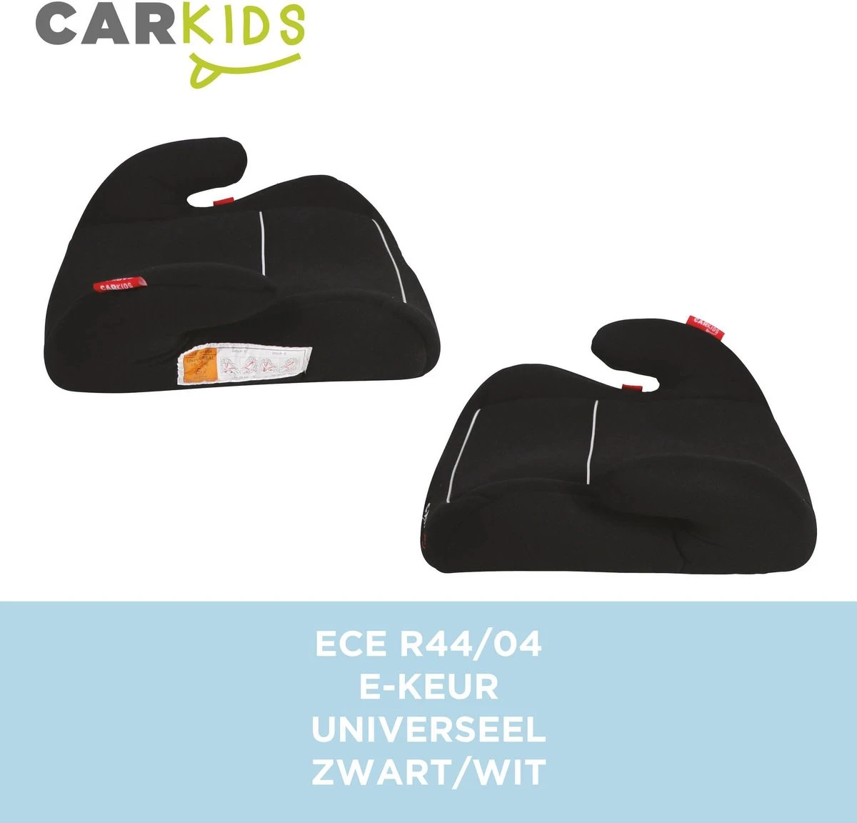 Carkids Auto Zitverhoger Zwart En Wit | Autostoel Groep 2-3 | Kinderen Van 3,5-12 Jaar | 15-36 Kg 9 Carkids Auto Zitverhoger Zwart En Wit | Autostoel Groep 2-3 | Kinderen Van 3,5-12 Jaar | 15-36 Kg - Afbeelding 7