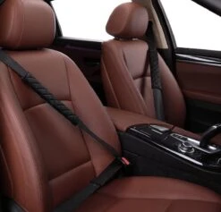 Merkloos Luxe Gordelhoes - Auto Gordelbeschermer - Gordelkussen - Zwart - 2 Stuks Gordelbeschermers -Auto Zit Verkoop 1200x1153 4