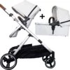 Deryan Evy Kinderwagen - Duo Kinderwagen - Uitbreidbaar - Inclusief Reiswieg - Creme -Auto Zit Verkoop 1200x1161 4
