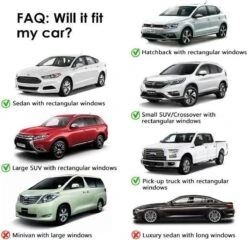 Merkloos 2 Stuks Auto-zonnescherm SPF 30+ Groot Voor Babyblok UV-stralen - Bescherm Uw Kinderen En Dieren – Zwart -Auto Zit Verkoop 1200x1168 1