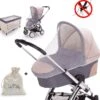 Universele Klamboe – Muggen- & Insectengaas Babybed – Muskieten En Muggennet – Voor Ledikant Kinderwagen Campingbedje – Wit -Auto Zit Verkoop 1200x1170 4