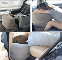 Vliegtuigbedje - Reiskussen - Voetensteun - Multifunctioneel Opblaasbaar Kussen Voor In Het Vliegtuig - Auto - Trein -Auto Zit Verkoop 1200x1170 8