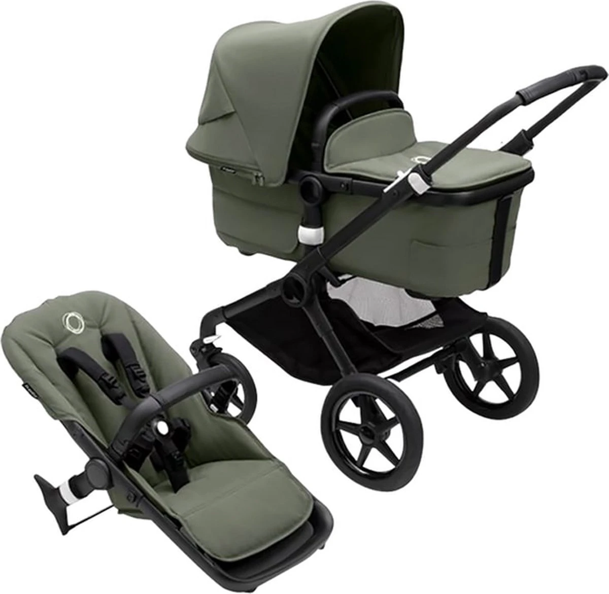 Bugaboo - 3-in-1 Kinderwagen Fox 3 - Black/Forest Green 3 Bugaboo - 3-in-1 Kinderwagen Fox 3 - Black/Forest Green