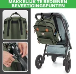 Brisby Slijtvaste Luiertas – Verzorgingstas – Met Buggymontage - Groen 14 Brisby Slijtvaste Luiertas – Verzorgingstas – Met Buggymontage - Groen -Auto Zit Verkoop 1200x1174 1