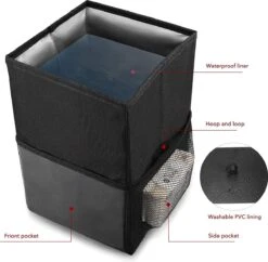 Merkloos Auto Afvalbak - Auto Accessories - Prullenbak Auto - Lekvrije Auto Vuilniszak Met Opbergzakken Multifunctioneel -Auto Zit Verkoop 1200x1175