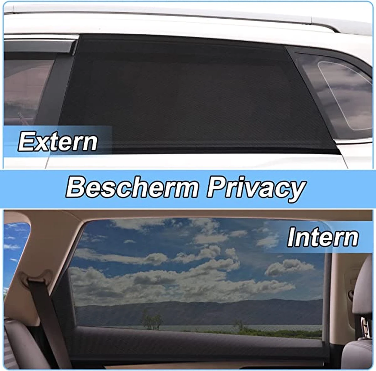 Merkloos Zonwering Voor In De Auto Universele Zonneklep Voor Zijruiten Auto 4 Merkloos Zonwering Voor In De Auto Universele Zonneklep Voor Zijruiten Auto - Afbeelding 2