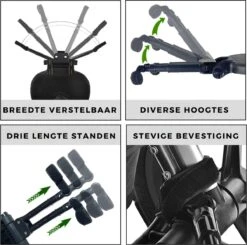 Merkloos Kinderwagen/Buggy Meerijdplankje - Kant & Klaar - In Elkaar Gezet - Universeel – Met Zitje – Verstelbaar – Zwart -Auto Zit Verkoop 1200x1191 6