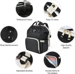 Premium Baby Luierrugzak - Baby Tas - Luiertas Met Grote Capaciteit - Multifunctionele Waterdichte Pamper Tas - Zwangerschap Tas - Kraamcadeau - Baby Shower -Auto Zit Verkoop 1200x1192 2