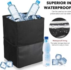 Merkloos Auto Afvalbak - Auto Accessories - Prullenbak Auto - Lekvrije Auto Vuilniszak Met Opbergzakken Multifunctioneel -Auto Zit Verkoop 1200x1192 7