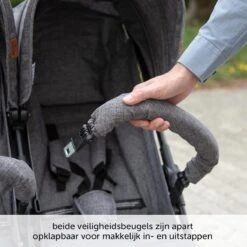 ABC Design Duo Kinderwagen Twin Circle Line - Inclusief Regenhoes - Woven Graphite -Auto Zit Verkoop 1200x1200 108