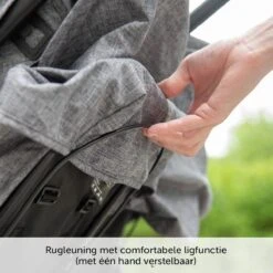 ABC Design Duo Kinderwagen Twin Circle Line - Inclusief Regenhoes - Woven Graphite -Auto Zit Verkoop 1200x1200 110