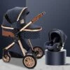 Merkloos Kinderwagen 3-in-1 – Luxe Kinderwagen - Buggy – Wandelwagen - Multifunctioneel – Opklapbaar – Incl Autostoel – Blauw -Auto Zit Verkoop 1200x1200 1546