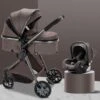 Merkloos Kinderwagen 3-in-1 – Luxe Kinderwagen - Buggy – Wandelwagen - Multifunctioneel – Opklapbaar – Incl Autostoel – Donkerbruin -Auto Zit Verkoop 1200x1200 1561
