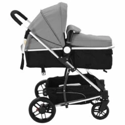 VidaXL Kinderwagen 2-in-1 Aluminium Grijs En Zwart -Auto Zit Verkoop 1200x1200 1614