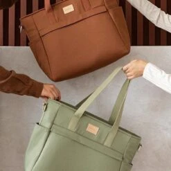 Nobodinoz Baby On The Go Luiertas Olive Green -Auto Zit Verkoop 1200x1200 212