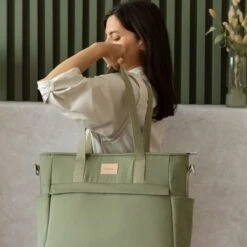 Nobodinoz Baby On The Go Luiertas Olive Green -Auto Zit Verkoop 1200x1200 217