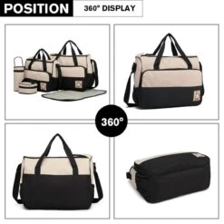 Miss Lulu Luier- En Verzorgingstas - 5 Set - Zwart (9026 BK) -Auto Zit Verkoop 1200x1200 286