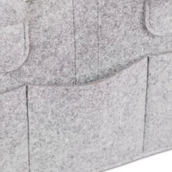 Relaxdays Luiertas Baby - Verzorgingstas Vilt - Organizer Luiers - Uitneembare Schotjes - Lichtgrijs -Auto Zit Verkoop 1200x1200 303