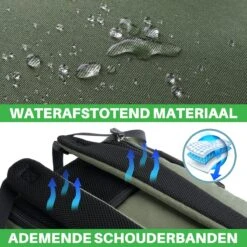 Brisby Slijtvaste Luiertas – Verzorgingstas - Two Tone Groen En Zwart - Inclusief Verschoonmatje - Isoleervakken - Met Geïntegreerde Kinderwagen Haken -Auto Zit Verkoop 1200x1200 362