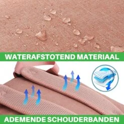 Brisby Slijtvaste Luiertas – Verzorgingstas – Met Buggymontage - Roze -Auto Zit Verkoop 1200x1200 378