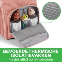 Brisby Slijtvaste Luiertas – Verzorgingstas – Met Buggymontage - Roze -Auto Zit Verkoop 1200x1200 380