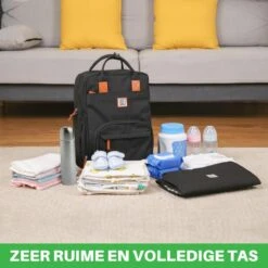 Brisby Slijtvaste Luiertas – Verzorgingstas – Met Buggymontage - Zwart -Auto Zit Verkoop 1200x1200 393
