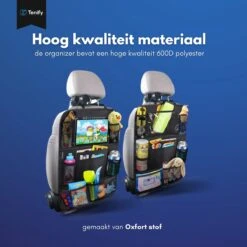 Tenify Premium Luxe & Stevige Auto Organizer Met Tablet Houder - Set Van 2 - Extra Opbergruimte - Beschermer - Autostoel - Accessories -Auto Zit Verkoop 1200x1200 488