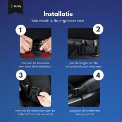 Tenify Premium Luxe & Stevige Auto Organizer Met Tablet Houder - Set Van 2 - Extra Opbergruimte - Beschermer - Autostoel - Accessories -Auto Zit Verkoop 1200x1200 491