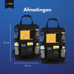 Tenify Premium Luxe & Stevige Auto Organizer Met Tablet Houder - Set Van 2 - Extra Opbergruimte - Beschermer - Autostoel - Accessories -Auto Zit Verkoop 1200x1200 493